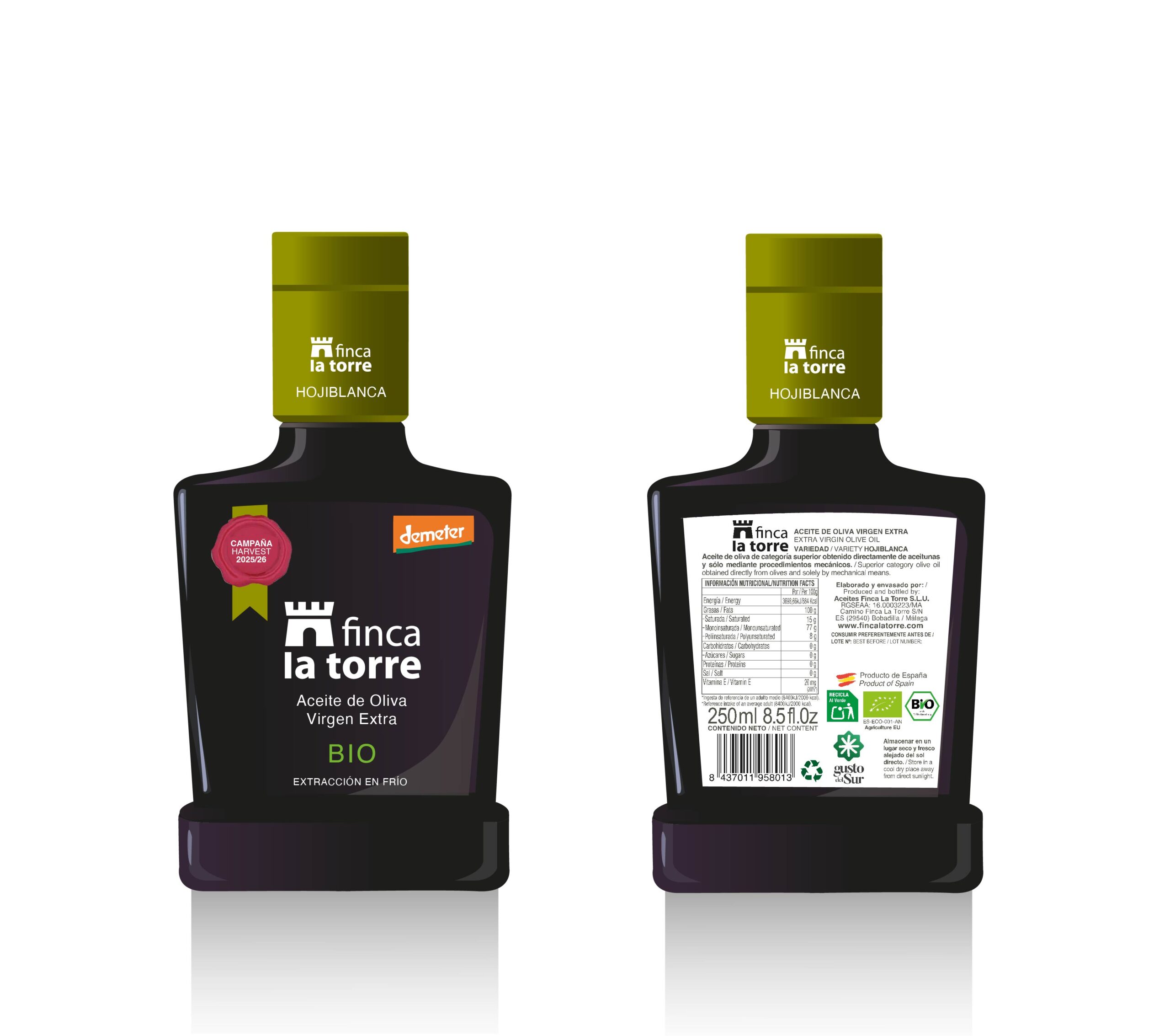 Finca La Torre Hojiblanca BIO – Botella - Imagen 4