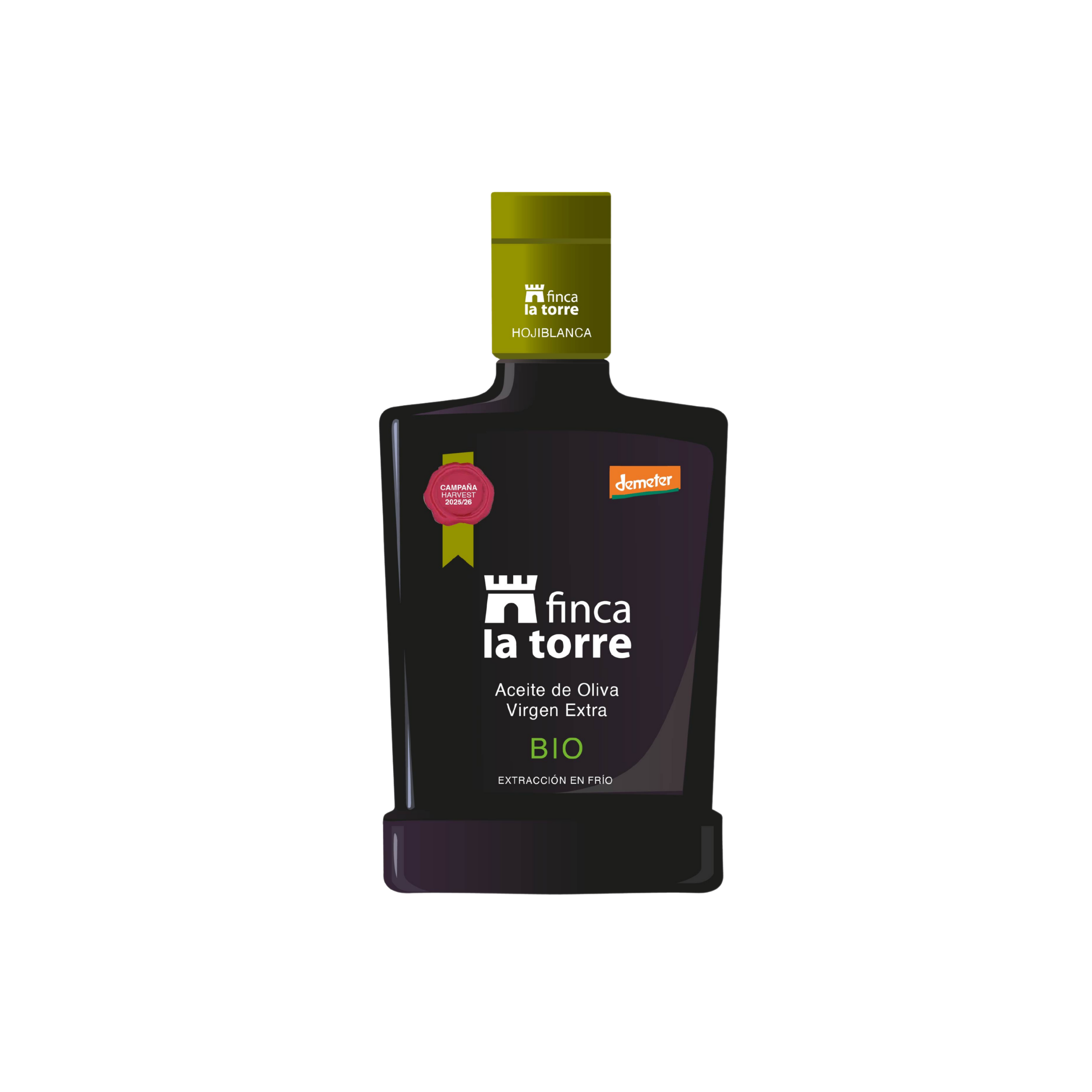 Aceite de oliva virgen extra ecológico hojiblanca Finca La Torre BIO